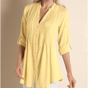 Soft Surroundings Gauze Shirt -Small